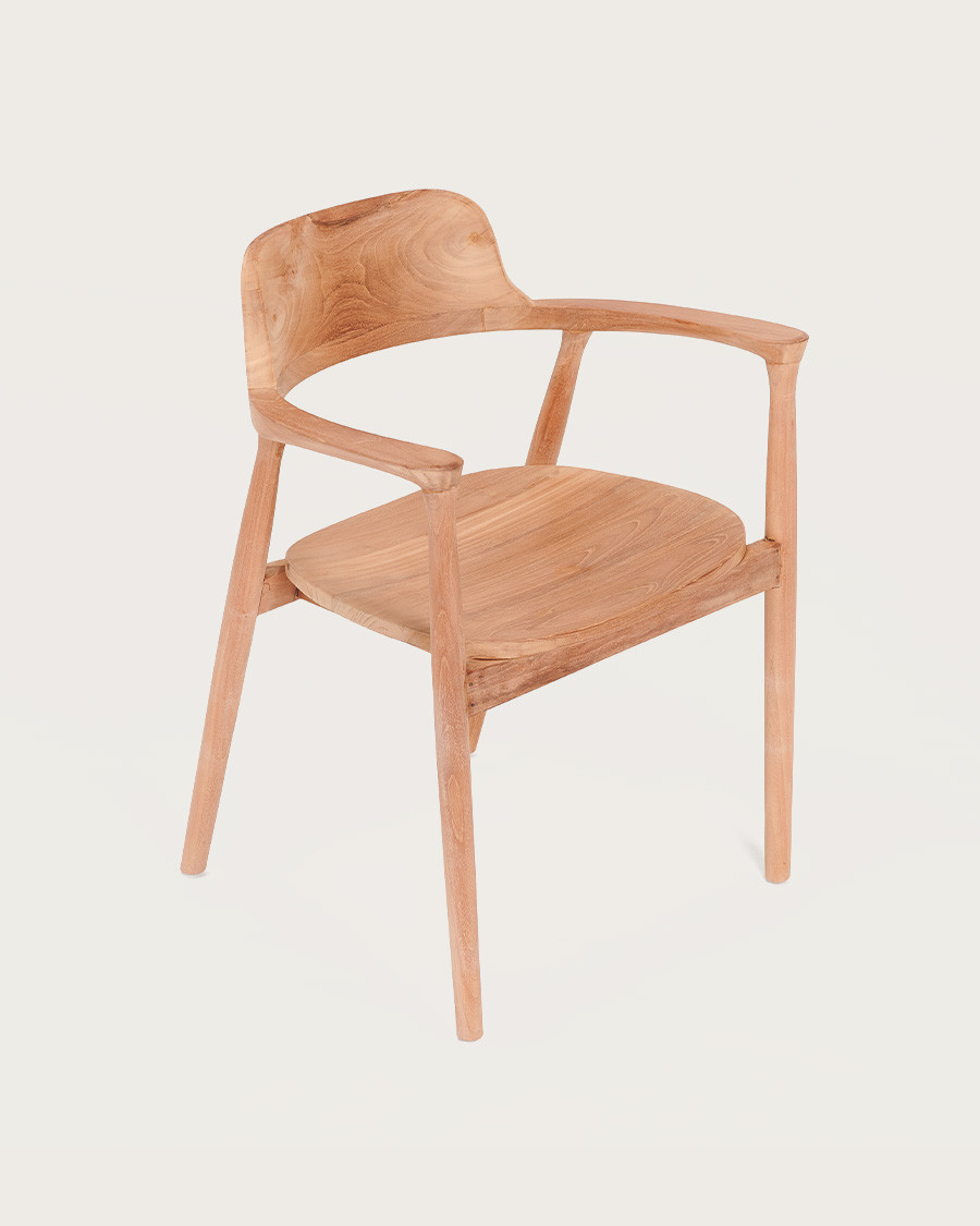 Silla Kendi de teca maciza