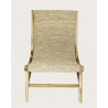 Kaho - Fauteuil en teck massif et corde