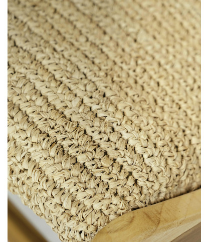 Kaho - Sillón de teca maciza y cuerda