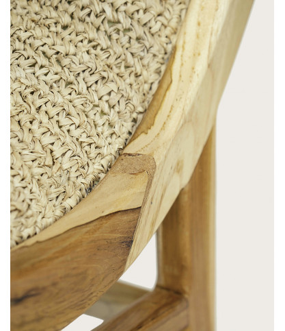 Kaho - Sillón de teca maciza y cuerda
