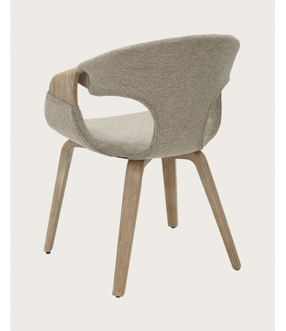 copy of Chacha - Lot de 2 chaise en tissu et pieds métal
