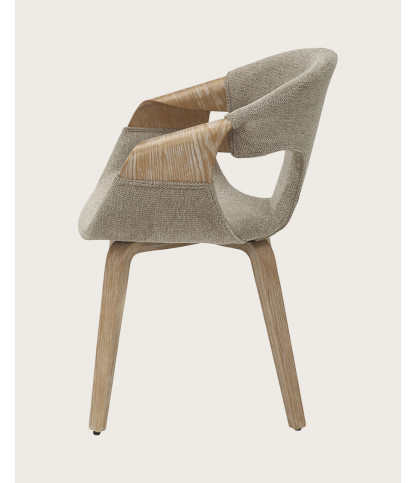 copy of Chacha - Lot de 2 chaise en tissu et pieds métal