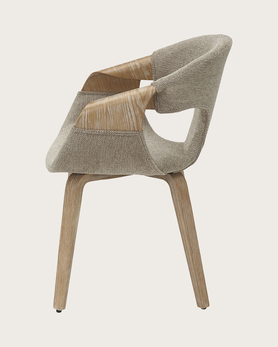 copy of Chacha - Lot de 2 chaise en tissu et pieds métal