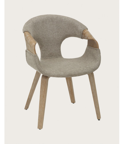 copy of Chacha - Lot de 2 chaise en tissu et pieds métal