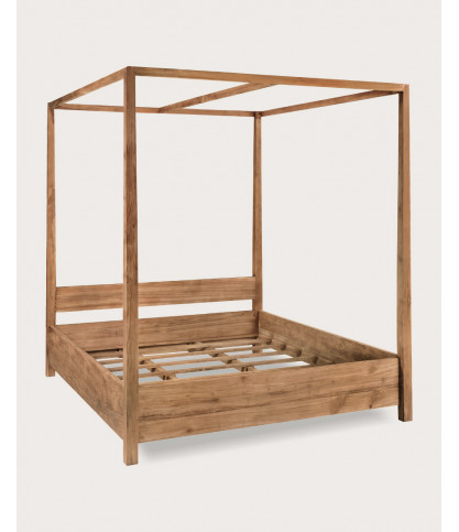 Java - Himmelbett aus massivem Teakholz