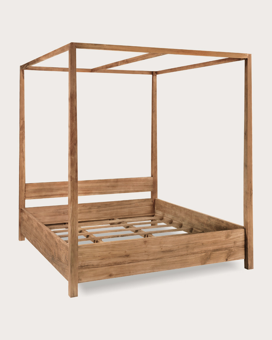 Java - Solid teak canopy bed