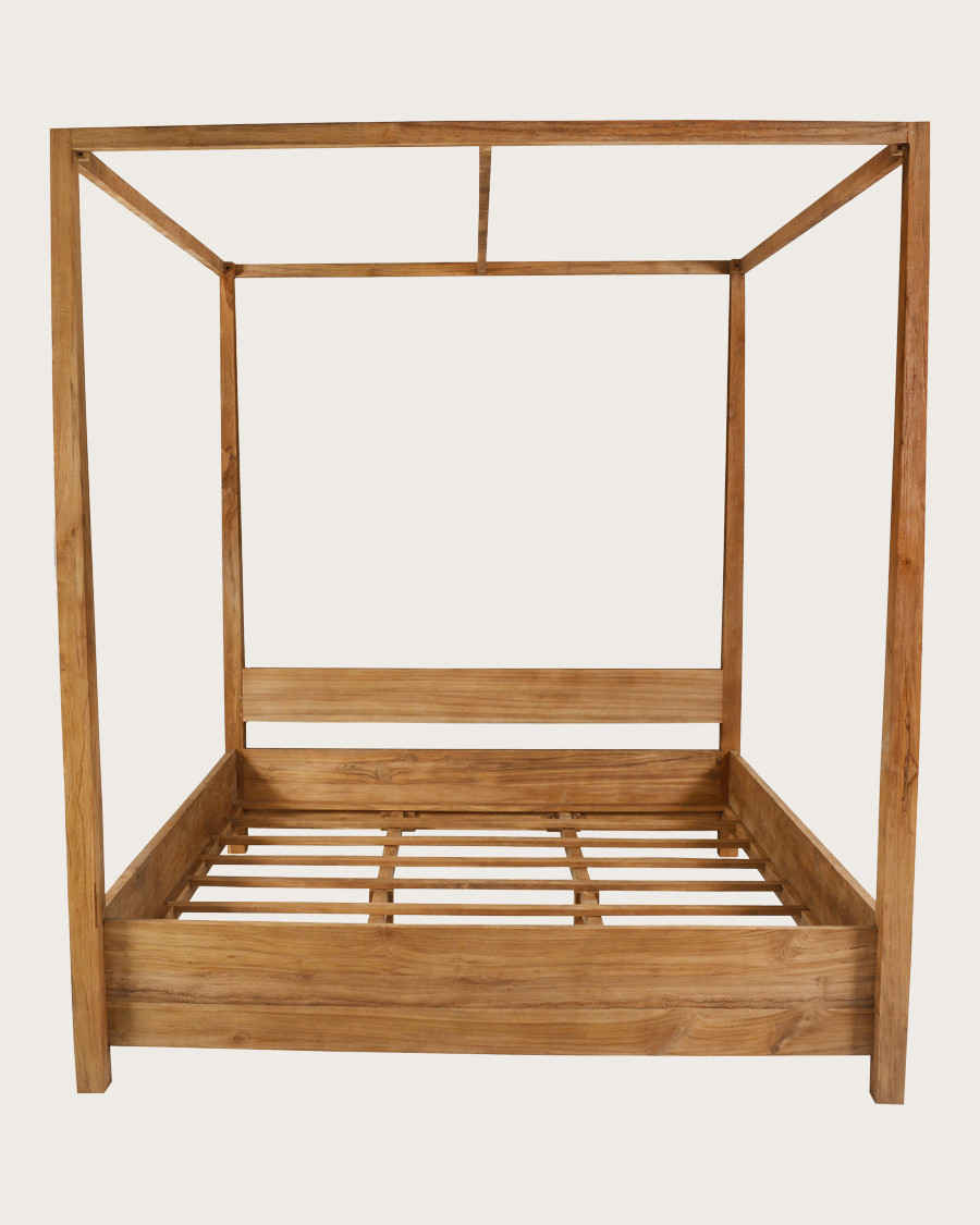 Java - Solid teak canopy bed