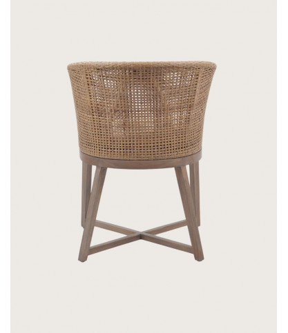 Maluku - Sillón de madera de teca y caña