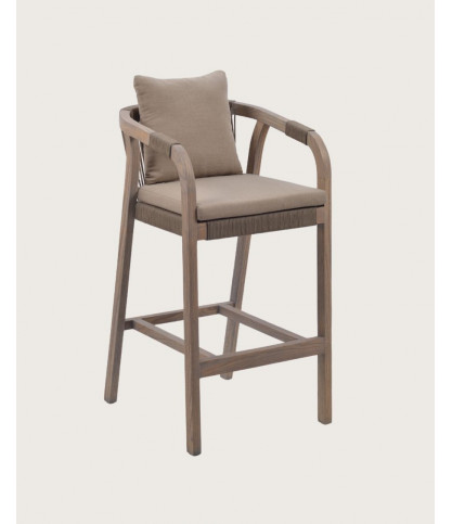 Solvia - Design barstoel van massief hout