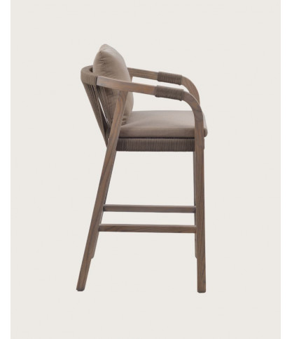 Solvia - Design barstoel van massief hout