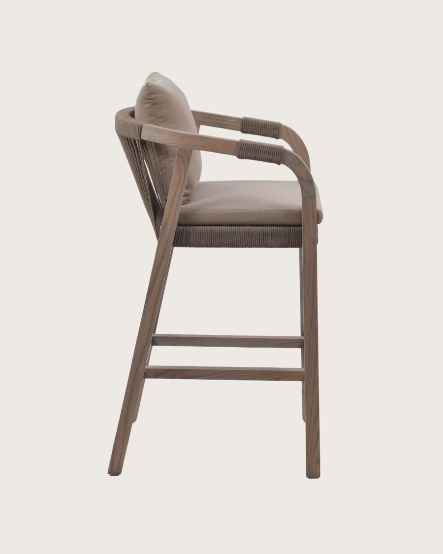 Solvia - Design barstoel van massief hout