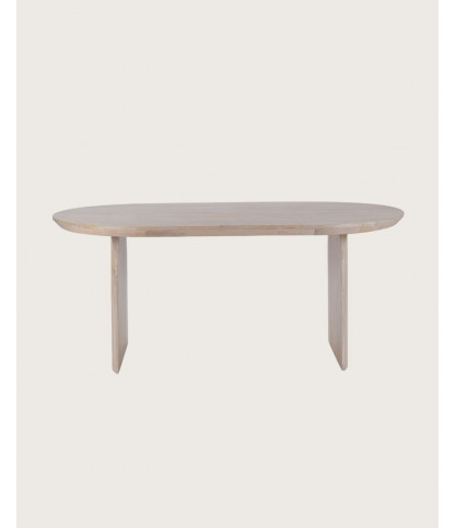 Véga - Table repas ovale en bois massif