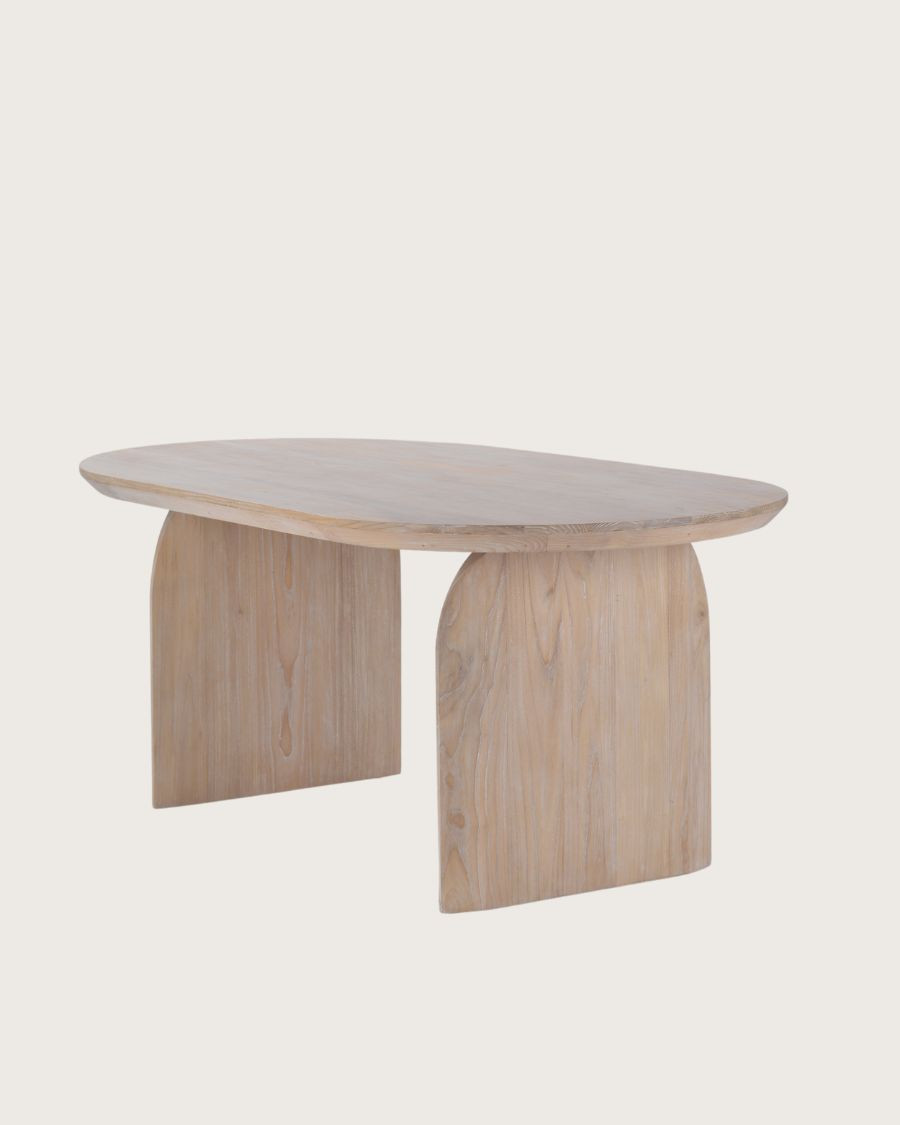 Véga - Table repas ovale en bois massif