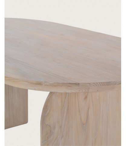 Véga - Table repas ovale en bois massif