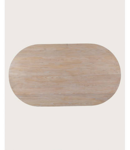 Véga - Table repas ovale en bois massif