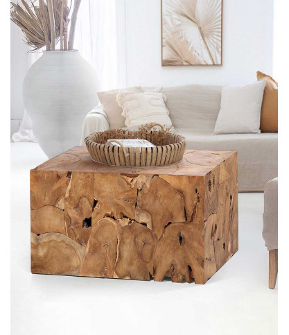 Craft - Square Teak Puzzle Coffee Table