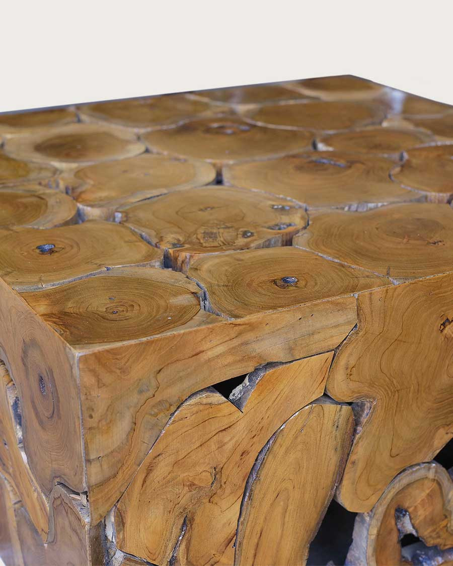 Craft - Quadratischer Teak-Puzzle-Couchtisch