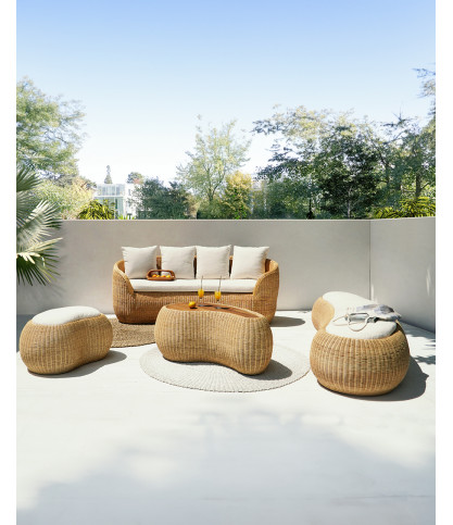 Banua - 5-Sitzer Gartenmöbelset aus geflochtenem Rattan