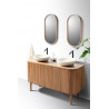 Orma - Meuble salle de bain en bois de teck 2 portes