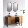 Orma - Meuble salle de bain en bois de teck 2 portes