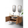 Orma - Meuble salle de bain en bois de teck 2 portes
