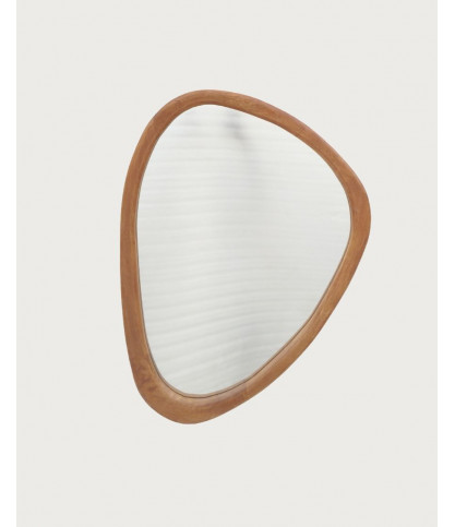 Trivéo - Espejo orgánico en madera maciza de mango