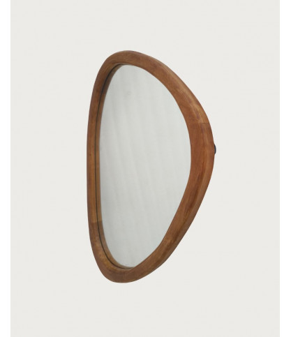Trivéo - Specchio organico in legno massello di mango