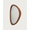Trivéo - Miroir organique en bois massif de manguier