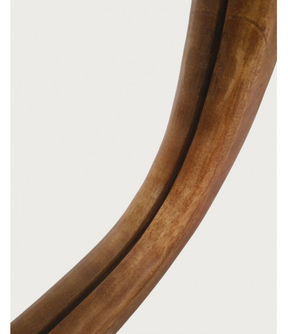 Trivéo - Specchio organico in legno massello di mango