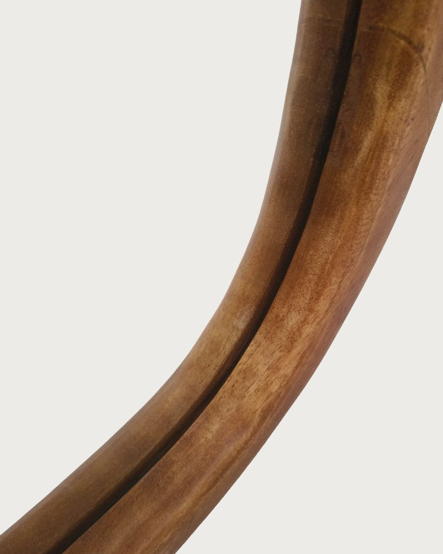Trivéo - Specchio organico in legno massello di mango