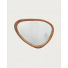Trivéo - Miroir organique en bois massif de manguier
