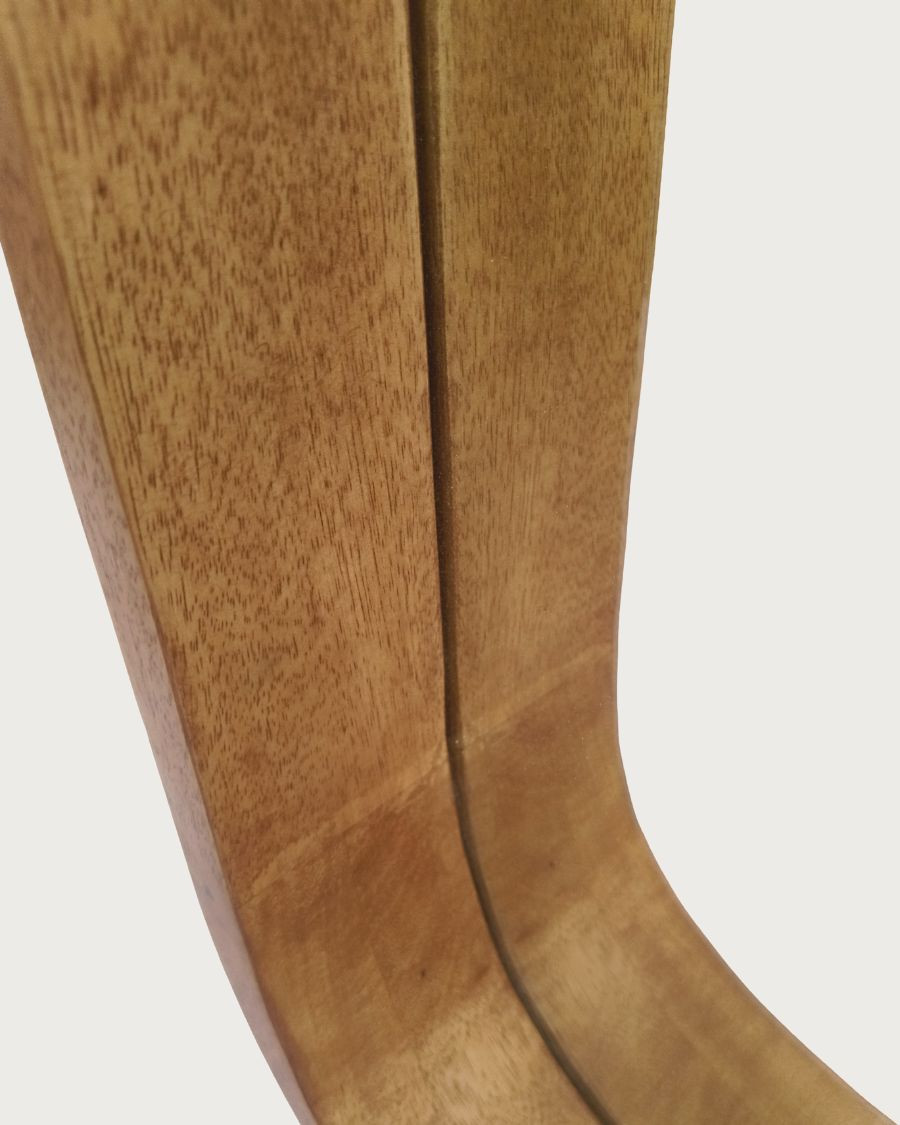 Ligno - Specchio da Parete per Bagno in Legno Massello di Mango