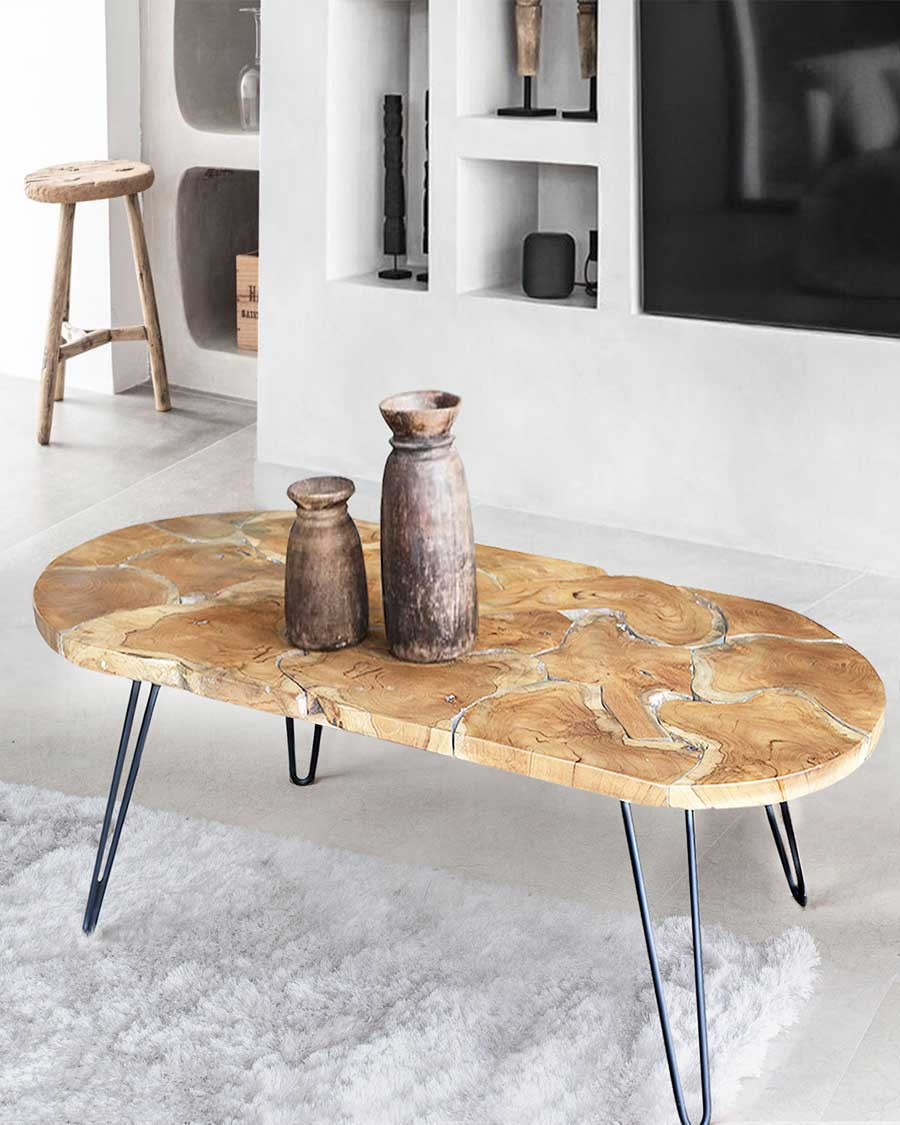 Carmen - Oval Teak Puzzle...