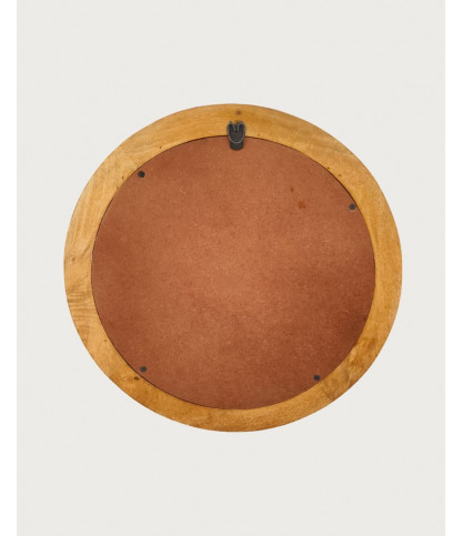 Boïa - Espejo de ojo de buey de madera maciza de mango