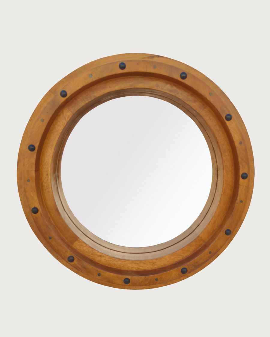 Boïa - Miroir en bois massif de manguier