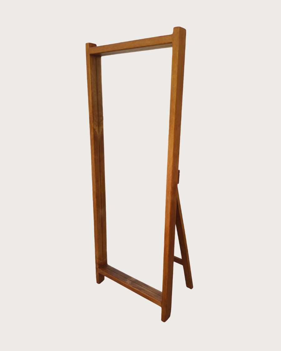 Vivo - Specchio a figura intera in legno massello di mango
