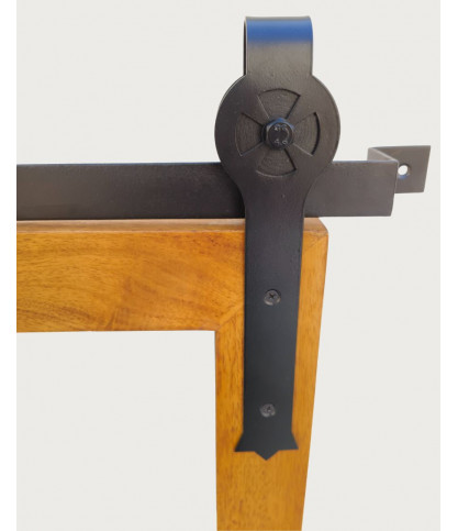 Zara - Espejo de pared rectangular de madera maciza y metal