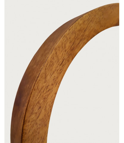 Niva - Espejo rectangular de madera maciza de mango para baño