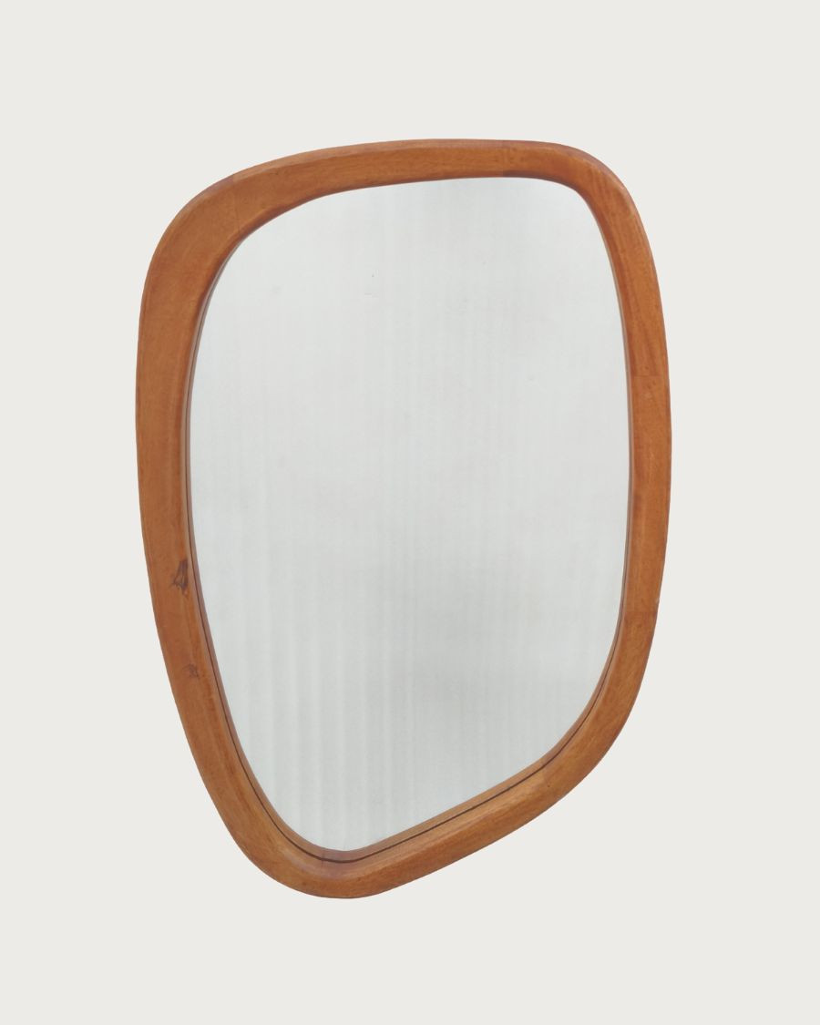 Quadra - Miroir en bois massif de manguier