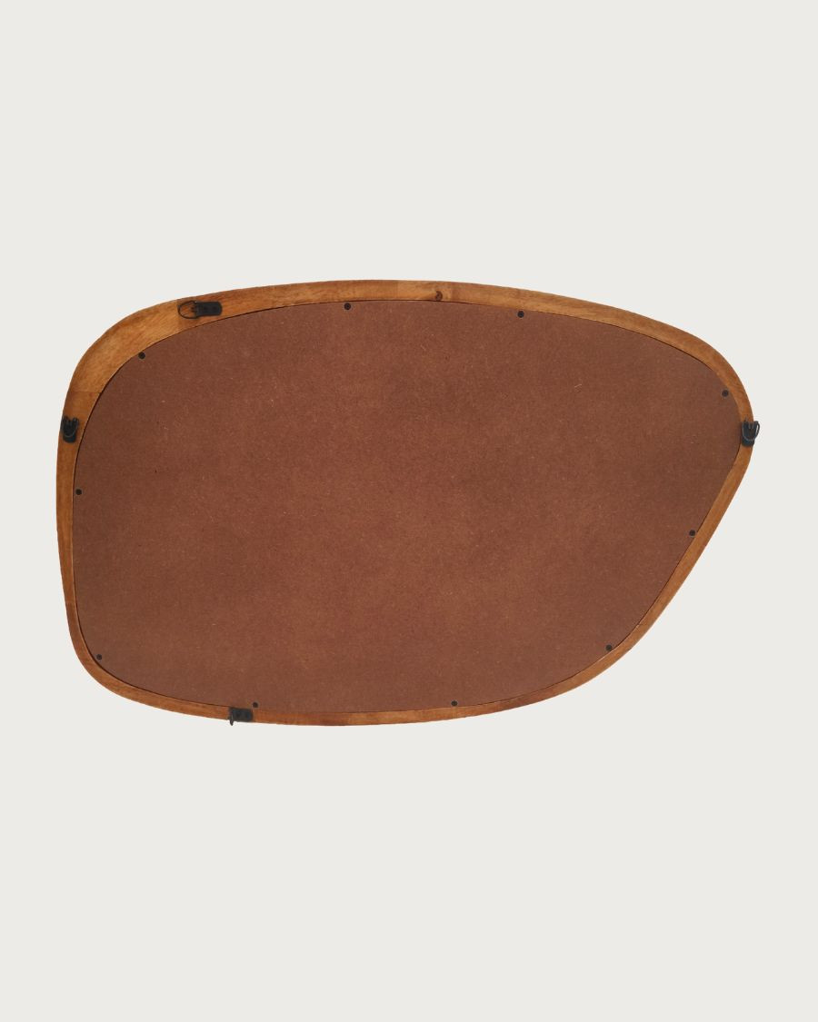 Quadra - Espejo orgánico de madera maciza de mango