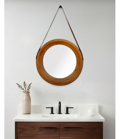 Brio - Miroir en bois massif de manguier