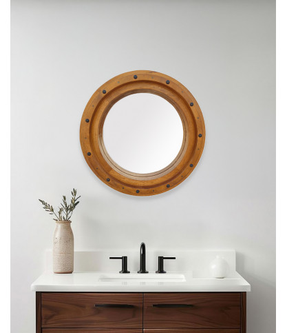 Boïa - Miroir en bois massif de manguier