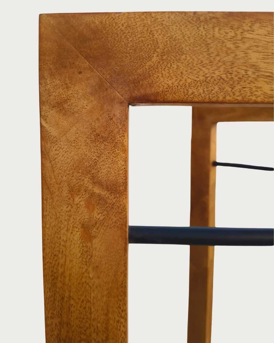 Porte-Serviettes En Bois De Manguier - 14x6,3x10,2 Cm, Stable, Pour Table De Cuisine Ou Salle à Manger - 3