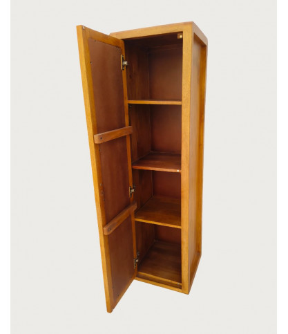 Palo - Armoire 1 porte avec miroir en bois massif de manguier