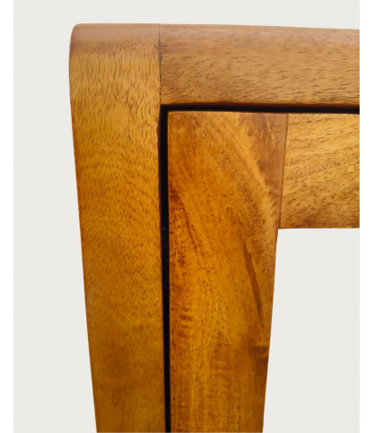 Palo - Hanging column with mirror in solid mango wood