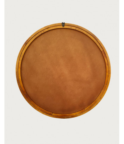 Liora - Round mirror in solid mango wood