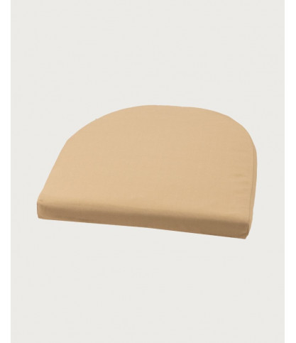 Maelie - Chaise en macizo de teca y cordón beige