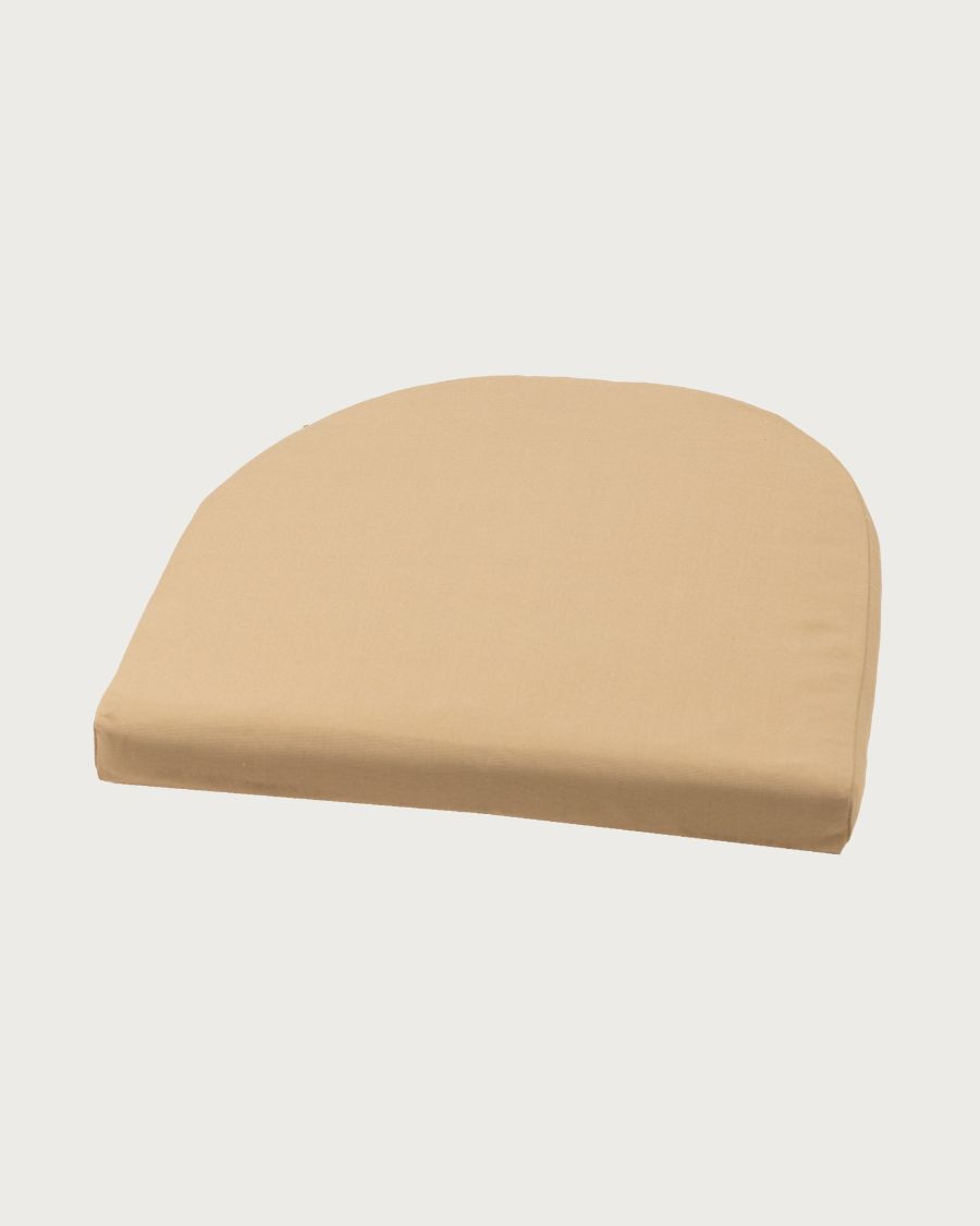 Maelie - Chaise en macizo de teca y cordón beige