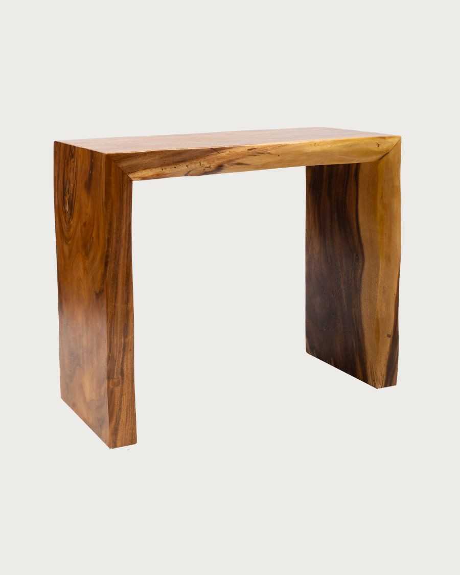 Arden - Mesa consola de madera maciza de 100 cm