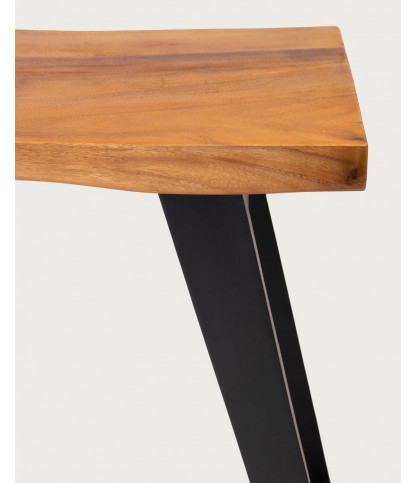 Teaka - Consola de madera maciza de teca